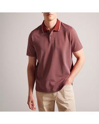 Ted Baker - Arts Mini Jacquard Stitch Polo - Lyst