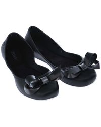 Zaxy Start Ribbon Bow Shoes - Black