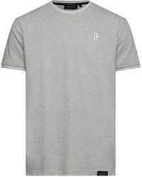 Crosshatch - Preece Hem Label Patch Crew Neck Short Sleeve T-Shirt - Lyst