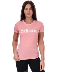 adidas Essentials Linear Slim T-shirt - Pink