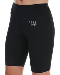 ELLE Sport Signature Cycling Shorts - Black