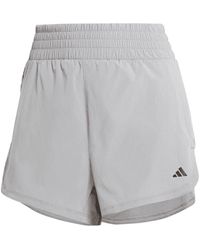 adidas - Pacer Stretch Woven Zipper Pocket Lux Shorts - Lyst