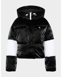Calvin Klein - Cropped Puffer Jacket - Lyst