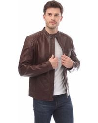 Belstaff - Cheviot Leather V Racer Jacket - Lyst