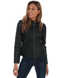 ONLY Melisa Faux Leather Jacket - Black