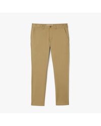 Lacoste - Slim Fit Stretch Pants - Lyst