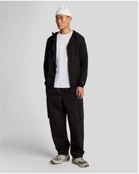 Lyle & Scott - Hybrid Zip Through Hoodie - Lyst
