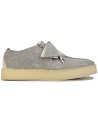 Clarks - Trek Cup Hairy Suede Shoes - Lyst