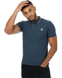 Timberland - Millers River Print-Collar Polo Shirt - Lyst