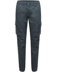Crosshatch - Pendle Tapered Solid Combat Cargo Pants - Lyst
