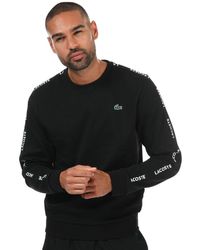 Lacoste - Tape Detail Sweatshirt - Lyst