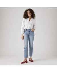 Levi's - 501 Crop Lightweight Straight Leg Jeans - Lyst