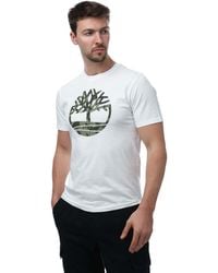 Timberland - Northwood Camo Logo T-shirt - Lyst