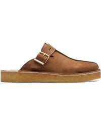 Clarks - Trek Mule Suede Shoes Size 7 - Lyst