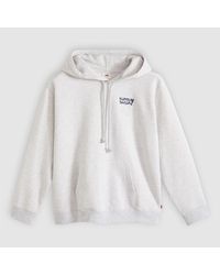 Levi's - Hooded Neck Long Sleeve Relaxed Fit Sweatshirt 8 (Xs) - Lyst
