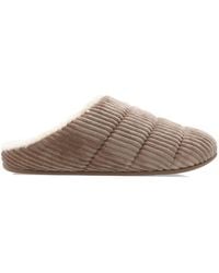 Fitflop - Chrissie Fleece-lined Corduroy Slippers - Lyst