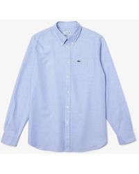 Lacoste - Regular Fit Oxford Cotton Shirt - Lyst