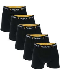 Farah - Chorley 5 Pack Boxer Shorts - Lyst