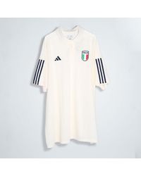 adidas - Italy Tiro 23 Cotton Polo Shirt - Lyst
