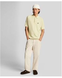 Lyle & Scott - Blend Knitted Polo Shirt - Lyst