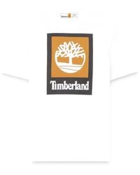 Timberland - Stack Logo Cotton Short Sleeve T-Shirt - Lyst