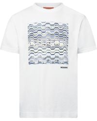Missoni - Printed Logo Crew Neck Short Sleeve T-Shirt - Lyst