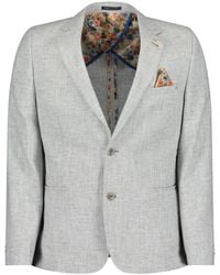 Guide London - Textured Woven Triple Colour Yarn Blazer - Lyst