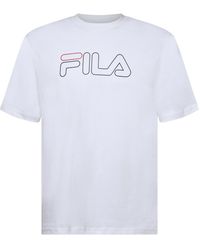 Fila - Harrison Wordmark Crew Neck Jersey T-Shirt - Lyst