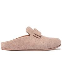 Fitflop - Chrissie Ii Haus E01 Bow Felt Slippers - Lyst