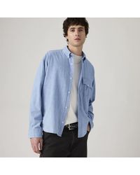 Levi's - Cropped Long Sleeve Denim Shirt - Lyst