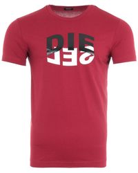 DIESEL - T-diego N22 Bicolour Logo T-shirt - Lyst