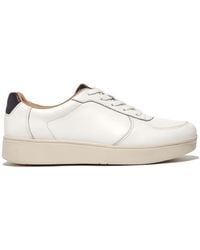 Fitflop - Rally Leather Panel Trainers - Lyst