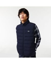 Lacoste - Padded Water-resistant Vest - Lyst