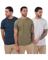 Farah - Dellis 3 Pack T-shirts - Lyst