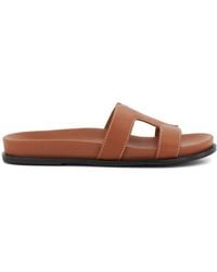 Dune - Lo Loupa Open Toe Flat Slides Sandals 3 (36) - Lyst