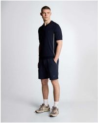 Lyle & Scott - Tipped Knitted Polo Shirt - Lyst