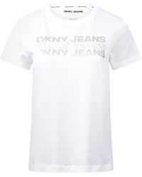 DKNY - Double Foil Jeans T-Shirt 10 (S) - Lyst