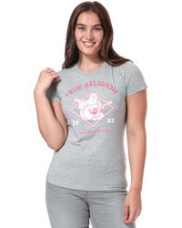 True Religion - Crystal Buddha Crew Neck T-shirt - Lyst