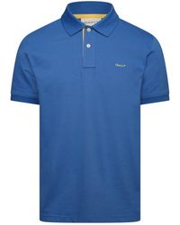 GANT - Contrast Short Sleeve Polo Shirt - Lyst
