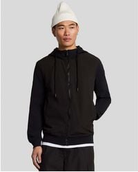 Lyle & Scott - Hybrid Zip Through Hoodie - Lyst