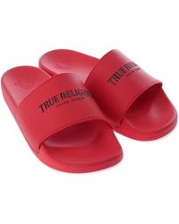 True Religion Sandals, slides and flip 