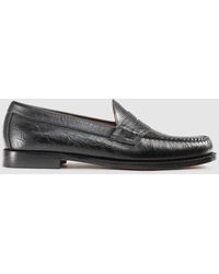 G.H. Bass & Co. - Logan Croco Weejuns Loafer Shoes - Lyst