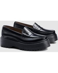 G.H. Bass & Co. - Whitney Platform Weejuns Loafers - Lyst
