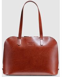G.H. Bass & Co. - Madison Dome Tote- Cognac - Lyst