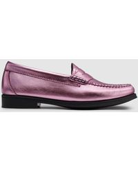 G.H. Bass & Co. - Whitney Easy Metallic Weejuns Loafer Shoes - Lyst