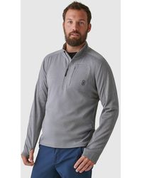 Mens Big and Tall Mountain Long Sleeve Sueded Fleece Crewneck Bass & Co G.H 