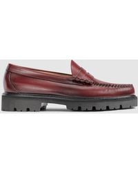 G.H. Bass & Co. - Larson Super Lug Weejuns Loafer Shoes - Lyst