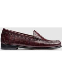 G.H. Bass & Co. - Whitney Croc Weejuns Loafer Shoes - Lyst