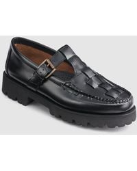 G.H. Bass & Co. - Mary Jane Fisherman Super Lug Weejuns Loafers - Lyst
