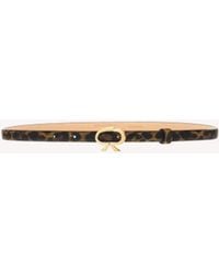 Gianvito Rossi - Ribbon Belt, Leopard Print - Lyst